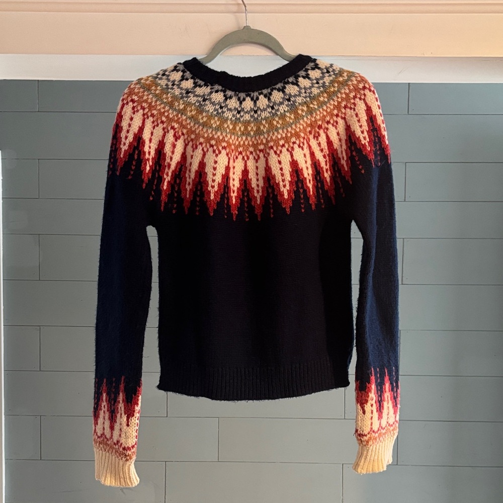 Marine Layer Multicolor Nordic Pattern Sweater - image 7